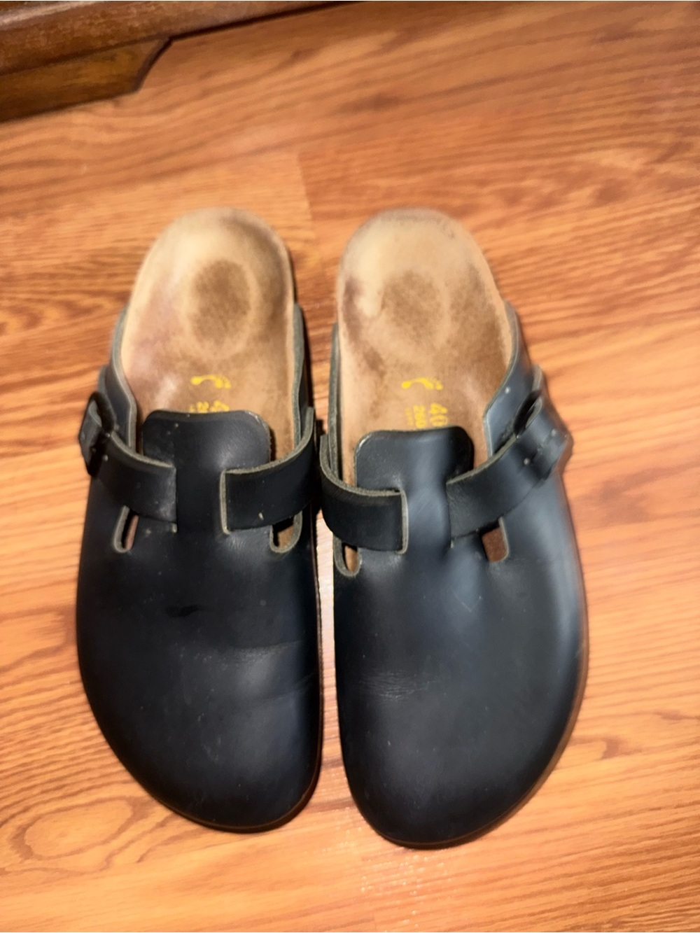 Birkenstock Boston Black Slip-On Clog Sandals